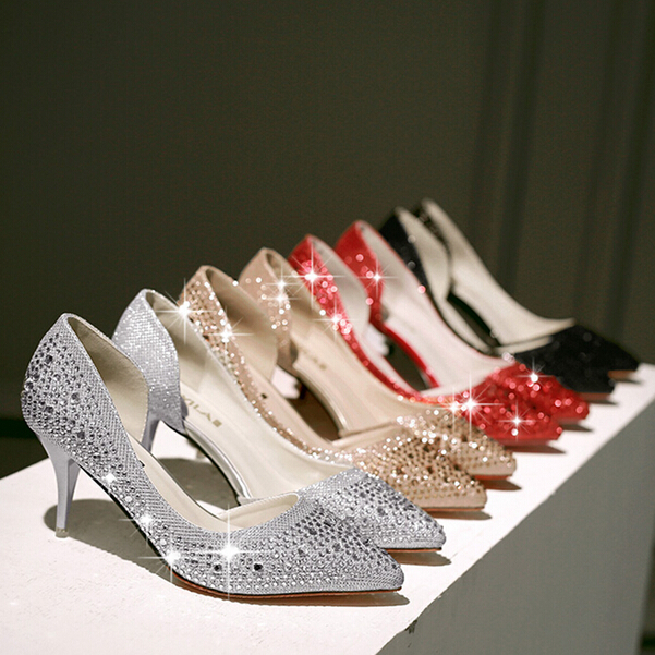 3 inch silver heels for prom