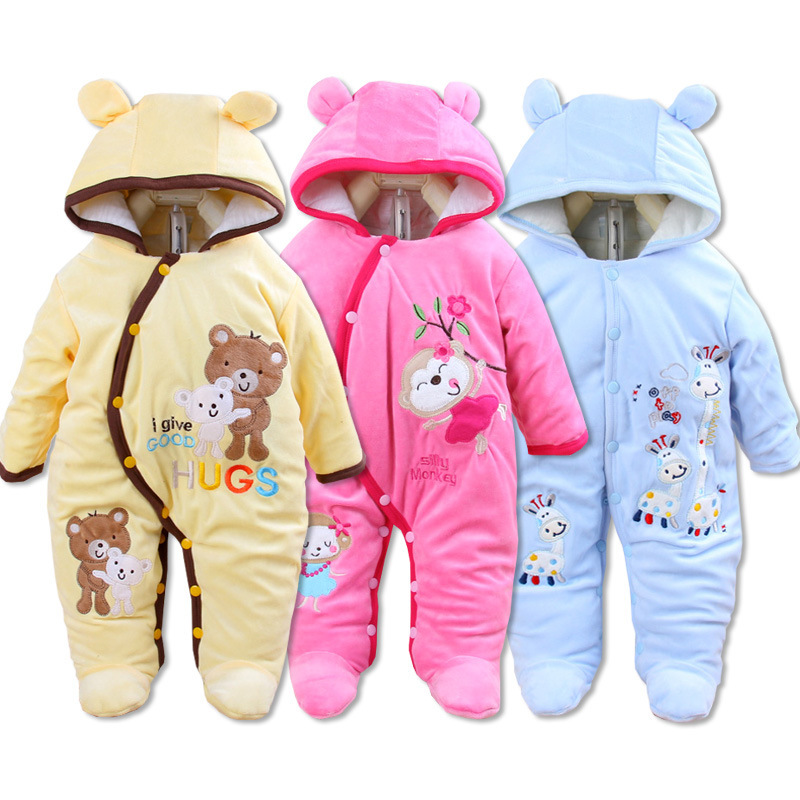 2014 Newborn Baby Winter Romper Cotton-Padded Infa...