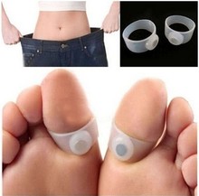 6Pairs Slimming Silicone Foot Massage Magnetic Toe Ring Fat Weight Loss Health