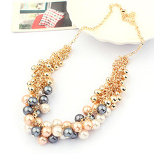 High Quality  Fashion Retro Palace Pearl Lady Collar Choker Necklace Hot Free Shipping
