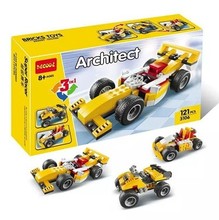 Decool 3106 Архитектор Серии Формула Автомобиль Картинг Buildling Блоки Современный Minifigures Детские Игрушки Для Подарков Лучше Legoelieds Игрушки