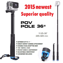 2015 new selfie monopod stick bluetooth mount adapter for gopro hero3 3+ 4 HD xiaomiyi sj 4000 5000 6000 7000 camera accessories
