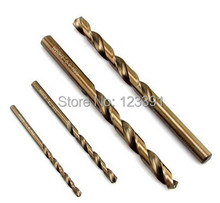 10 unids/set 3.0 * 61 mm toda CNC molido HSS M35 Co5 % brocas helicoidales SS perforación mango cilíndrico por SS / acero / acero fundido hierro alum