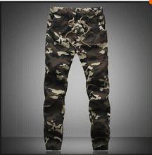 M-2XL 2016 Mens Jogger Autumn Pencil Harem Pants Men Camouflage Military Pants Loose Comfortable Cargo Trousers Camo Joggers