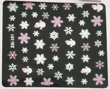 Christmas Snowflakes Design 3D Nail Art Stickers Decals For Nail Tips Decoration DIY Decorations Fashion Nail