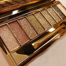 2015 Fashion 9 Colors Shimmer Eyeshadow Eye Shadow Palette & Makeup Cosmetic Brush Set 8LKD