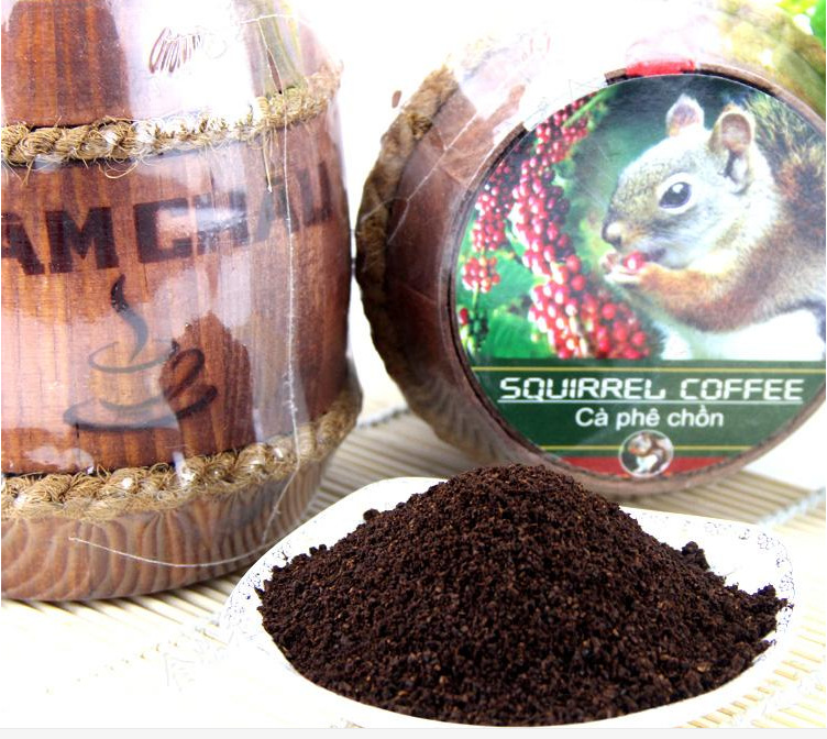 New 200g Vietnam coffee beans powder baking charcoal roasted Original green food squirrel coffee beans the