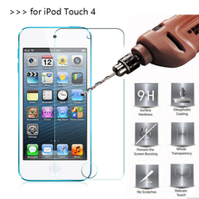 10 Pcs/Lot 2.5D 0.26mm 9H Premium Tempered Glass Screen Protector For Apple iPod Touch 4 protective film For iPod Touch 4