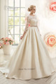 Vintage White Women Long Sleeve Muslim Wedding Dress Lace 2016 Bridal Dresses Satin Ribbons V Back