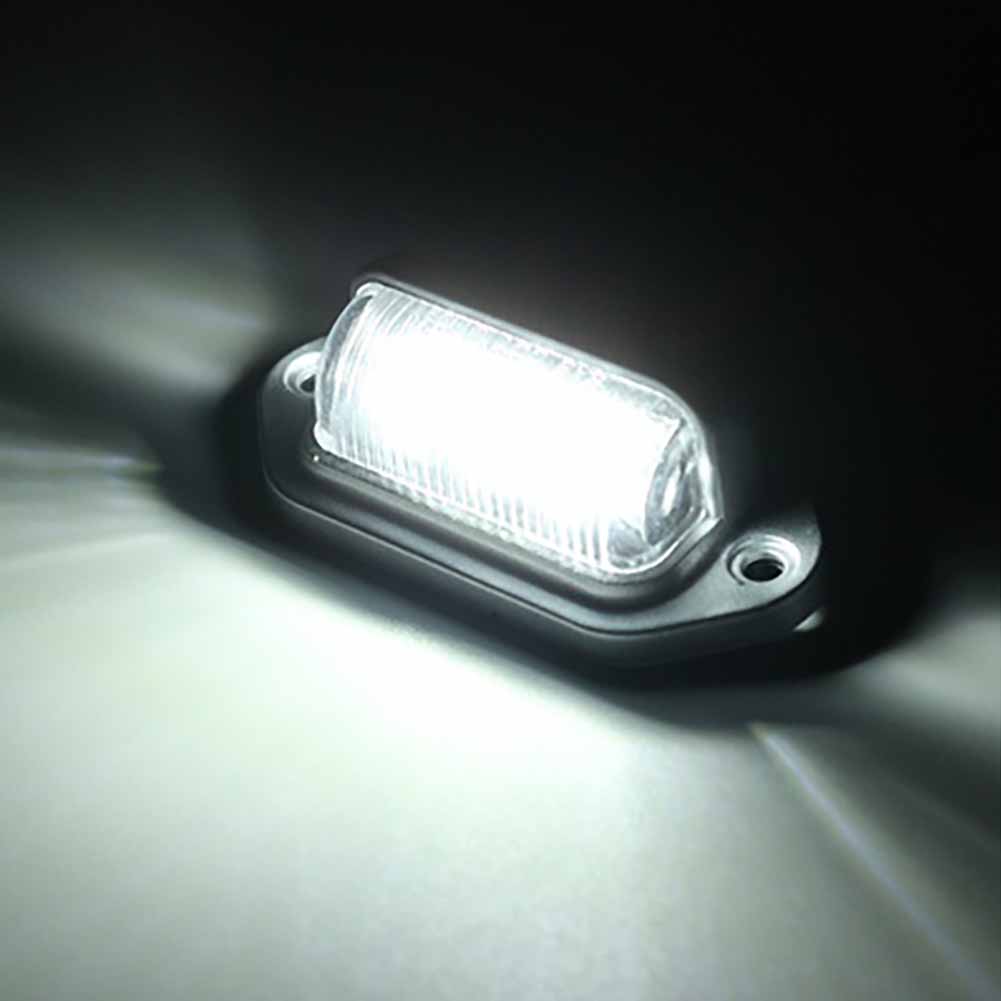 6 LED 12V matrícula de coche placa de matrícula luz barco camión RV
