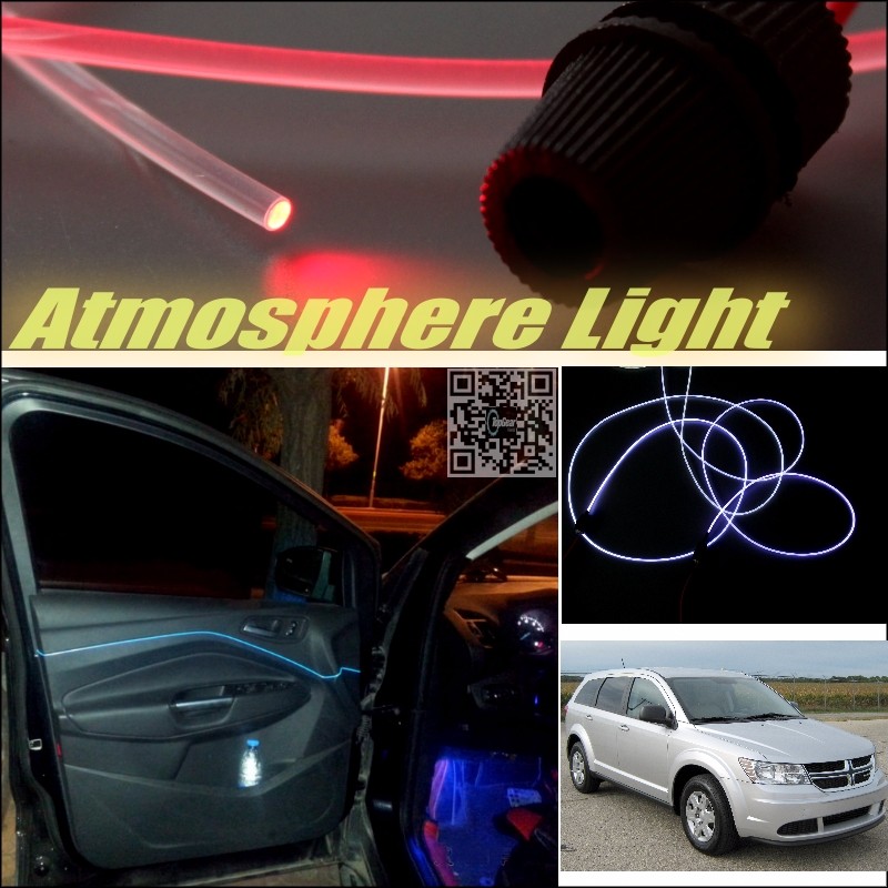 Car Atmosphere Light Fiber Optic Band For Dodge Journey JC JCUV Furiosa Interior Refit No Dizzling Cab Inside DIY Air light