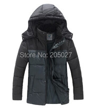 2015 High Quality Plus Size 3XL Brand New Long Winter Jackets Men Detachable Hoody Cotton Winter