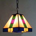 10 corridor Simple Art Pendant Lights Continental retro pattern Handmade Multicolored Glass Tiffany LAMP Corridor ceiling