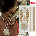 wholesale temporary tattoo gold tattoo Flash tattoos women arm butterfly indian body art sticker sex products