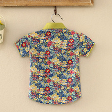 Boys Shirts Kids Camisa Shirt Floral Blouse Summer Style Fashion Beach Style Baby Children Clothes Boys