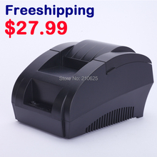 Free shipping New mini 58mm thermal receipt printer ticket pos 58 thermal printer USB(black/white)