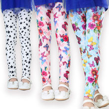 girl pants new arrive printing Flower girls leggings Toddler Classic Leggings 2 14Ybaby girls leggings kids