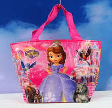 New 2015 Cute violetta princess Doc Mcstuffins Sofia Bag Cartoon Handbag school bags for Girls 31x19x12CM
