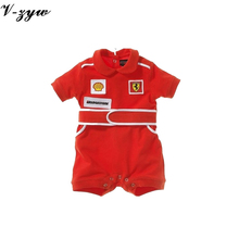 Next Baby Clothes Boys Girls Sports Style Romper one-pieces Toddler Suit Baby Summer Red Racing Short-sleeved modeling Romper