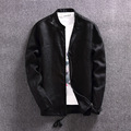 2017 Casual Cotton Linen Jacket Mens Breathable Zipper Bomber Jackets Loose Stand Collar Hemp Jacket Coat