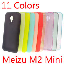 Meizu M2 Mini Case 5 inch Ultra Slim Fit 0.5mm Soft Transparent TPU Skin Phone Cover for Meizu M2 Mini Clear/Gray/Blue/Pink/Gold