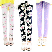 girl pants new arrive printing Flower girls leggings Toddler Classic Leggings 2 14Ybaby girls leggings kids
