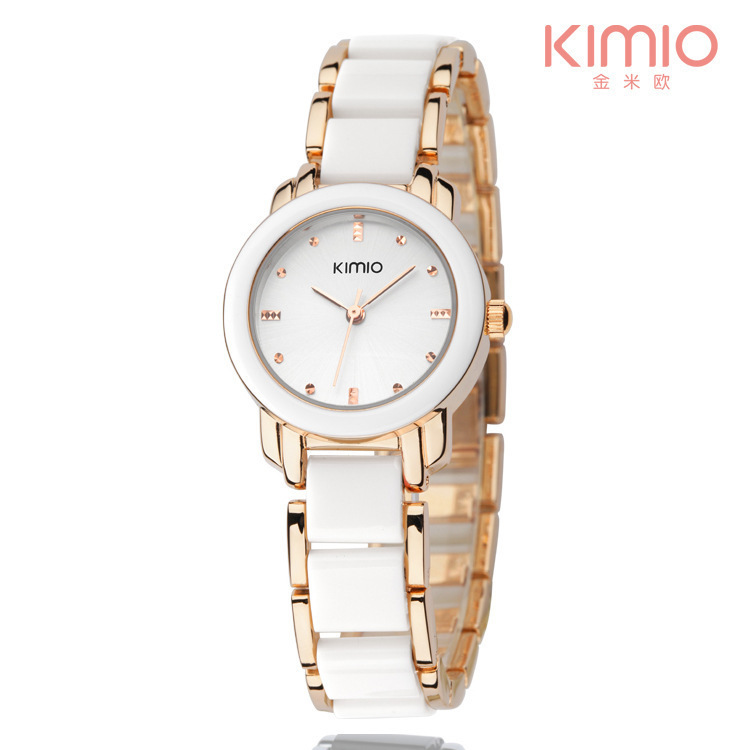 Brand KIMIO Fashion Ceramic Women Watches Luxury Dress Lady Quartz Bracelet Watch Elegant Design ladies Wristwatches