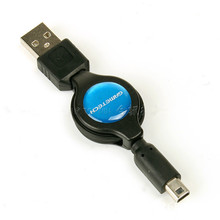 Retractable USB Data Charger Charging Cable for 3DS NEW3DS DSi NDSi new3DSXL 75CM Cable