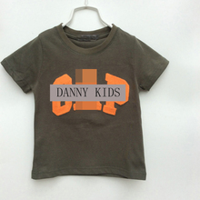 NEW 2 3 4 5 6 aged summer kids clothes letter print 100% cotton brand boys t shirt casual baby boy tops and tees children tshirt