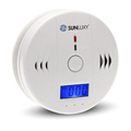 SUNLUXY 85dB Alarm Wireless CO Carbon Monoxide Sensor Detector Warning Alarm LCD Display Home Indoor Security