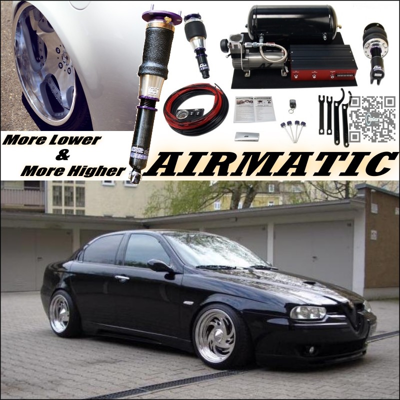 Air Matic Height Adjustable Damper Suspension Hella Flush VIP tuning System For Alfa Romeo 156 AR to Install Air spring
