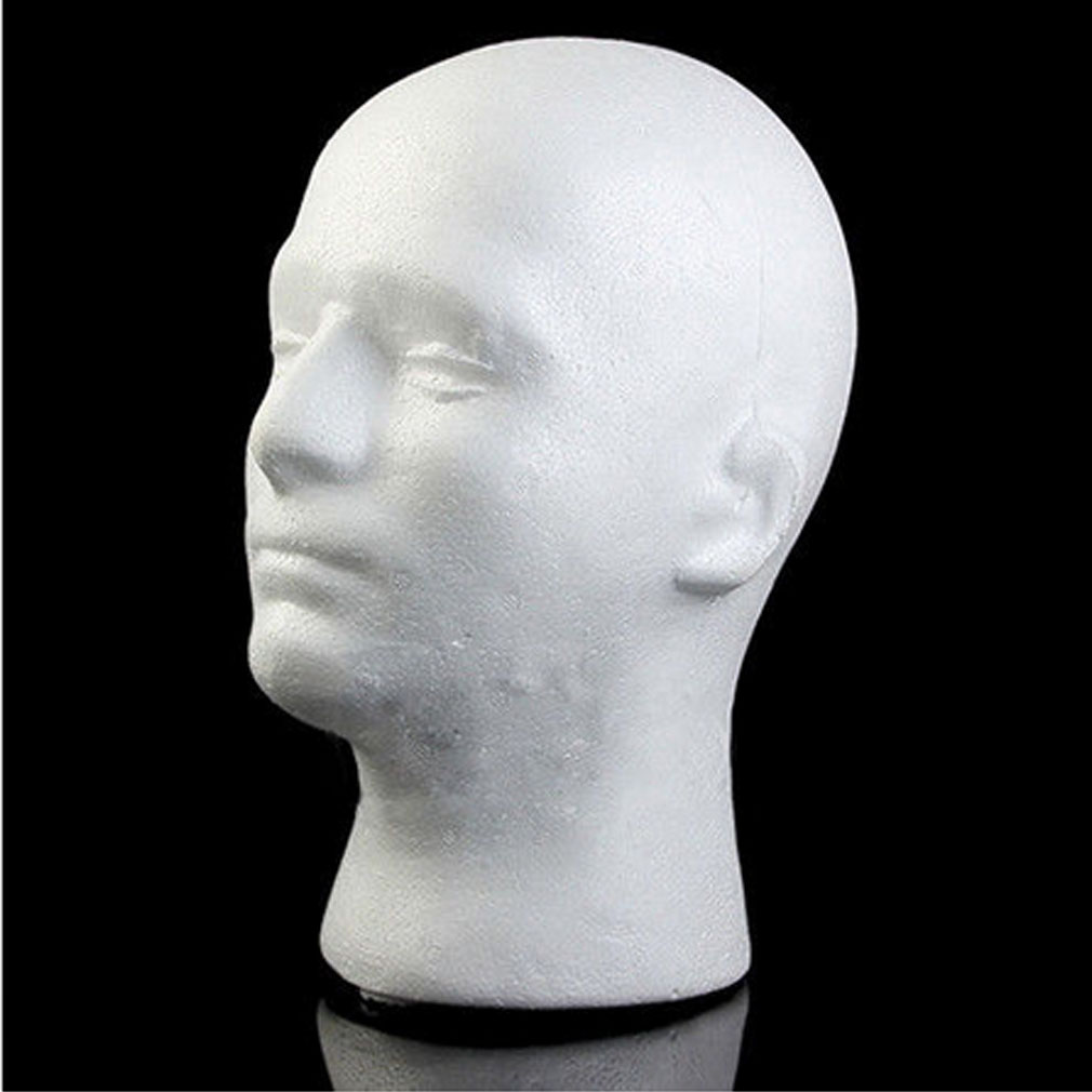 Description Picture 3 of itemBrand New 2019 Male Styrofoam Mannequin Manikin Foam Head Model Glasses Hat Wig Display Stand Drop Shipping