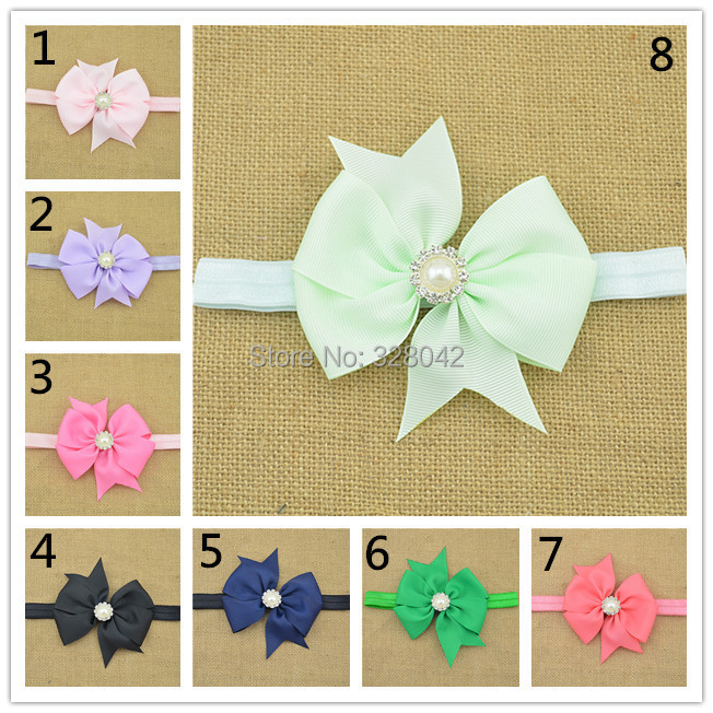 Baby Bow Headband Infant Headband Toddler Headband Navy Blue Headband 1pcs lot