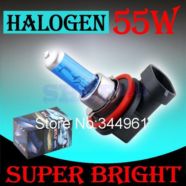 H11 55W 12V Super White Halogen Bulb Fog Lights High Power Car Headlights Lamp Car Light