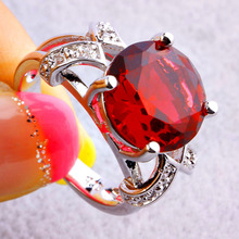 New Fashion Pretty Pink Tourmaline 925 Silver Ring Round Cut Size 6 7 8 9 10