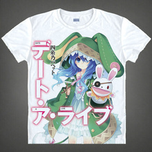 DATE A LIVE T-shirts kawaii Japanese Anime t-shirt Manga Shirt Cute Cartoon Kurumi Tokisaki Cosplay shirts 37172682128 tee 121