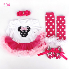 2014 New Gifts,Newborn Baby Costume, baby Romper Girls tutu skirt, Dress+Headband+Colorful Socks+Shoes Set Toddler Clothes0-12m