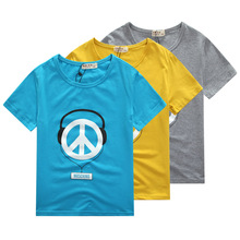 2016 children’s clothing male child short-sleeve T-shirt 100% cotton summer child summer t-shirt fashionable casual