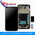 100 Tested Original LCD Display Touch Screen Digitizer Assembly Frame For LG G2 D802 D805 D800