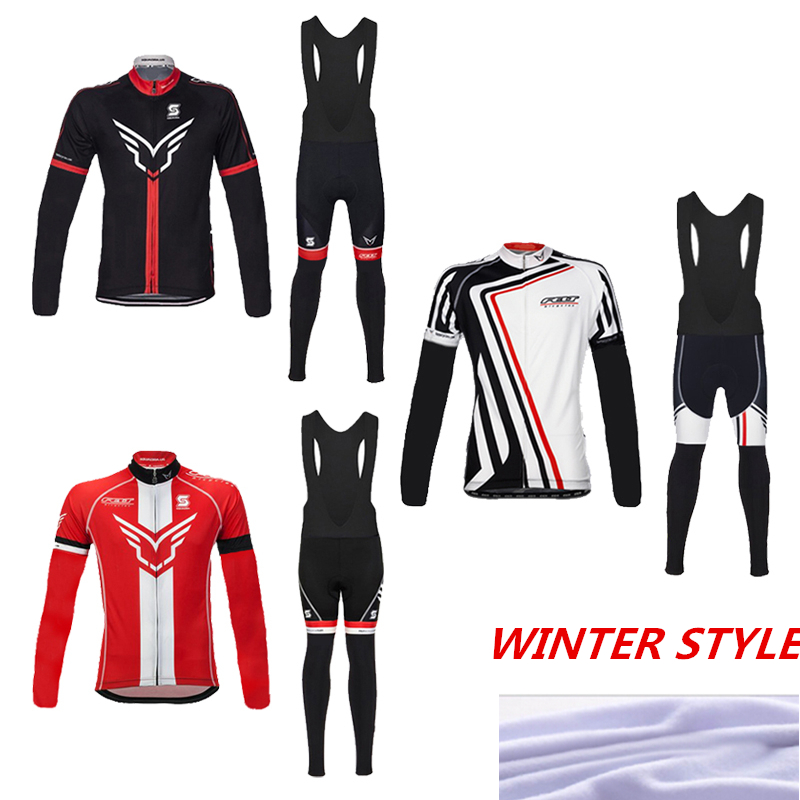 2015 felt cycling jersey bike Winter thermal Fleece long sleeves and