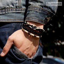 Fashion font b Men b font couple Bracelet font b accessories b font cord beads bracelet