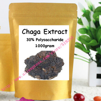 Hotsale 500gram Chaga Mushroom(Bai Hua Rong ) Extract Powder 30% Polysaccharide powerful anti-oxidant