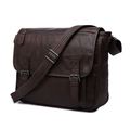 Promotion High Quality Coffee 100 Guarantee First Layer Real Genuine Leather Men Messenger Bags Cowhide Shoulder