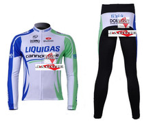 3D Silicone! new 2011 team long sleeve autumn cycling wear clothes bicycle bike riding cycling jerseys pants set