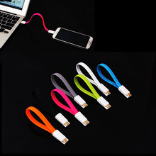 New 2015 22CM Magnet Flat Short 5Pin Micro USB Data Charger Cable Cord