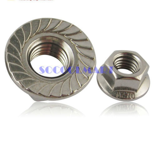 Гаджет  free shipping 30Pcs Stainless Steel 304 M8 Hex Hexagon Flange Nuts GB Standard Slip Nuts None Аппаратные средства