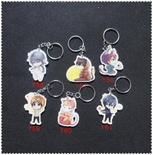 5PCS The Graver Robbers Chronicles WuYe Character Keychain Figure Pendnat Boutique Keyring Car Decoration