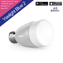 100% оригинальный Xiaomi Mi Yeelight bluetooth-смарт ii пульт дистанционного управления свет E27 RGBW умный дом освещения из светодиодов лампы