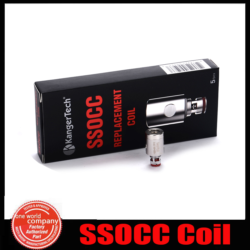 Authentic KangerTech SSOCC Stainless Steel Organic Cotton Coil 0.5 ...
