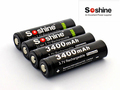 Soshine Rechargeable 18650 Battery Li ion 3 7V 18650 Protected Batteries for Flashlight Power Bank PCB